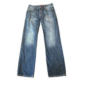 Rock & Roll Denim Double Barrel Straight Relaxed Fit Jeans Mens 34x34